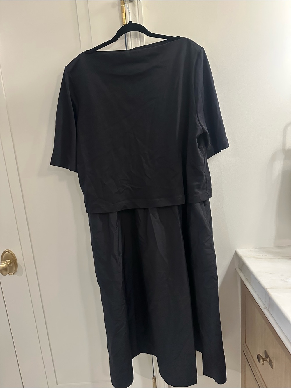 COS Black Midi Two-Piece Dress